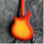 Custom Ricken 600 Electric Guitar Solid Body Cherry Sunburst Color R Tail System Bridge