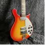 Custom Ricken 600 Electric Guitar Solid Body Cherry Sunburst Color R Tail System Bridge