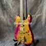 Custom Flamed Maple neck alder body HSH pickup locking tuner stainless steel fret reverse headstock aged relic Electric Guitar