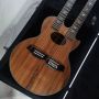 Custom 2023 Grand New 6+12 Strings Double Neck Acoustic Guitar Richie Sambora Doubleneck KOA Wood with Hardcase and Sonic Electronic Pickup