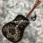 Custom Dreadnought 41 Inch D-100AA Series Luxury All Abalone Binding Acoustic Guitar