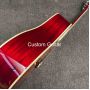 Custom 1960 Hummingbird Style Acoustic Guitar With Fixed Bridge Honey Burst Red Tortoised Pickguard All Solid Spruce Board Dove Guitar