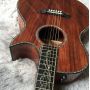 Custom PS14 Electric Acoustic Guitar Full Koa Solid Top B-Band Electronic Bone Nut&Saddles