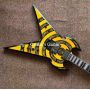 High quality Electric Guitar viking totem style WYLDE War Hammer Zakk audio electric guitar accept guitar and bass OEM order