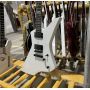 Custom ESP Style Snakebyte Electric Guitar Active Pickups in White Color