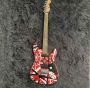 Custom Heavy Relic Floyd Rose Tremolo Bridge Red Frank 5150 Black White Stripes Edward Eddie Van Halen Electric Guitar