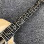 Custom 916 Abalone Inlays Solid Spruce Acoustic Guitar Ebony Fretboard 41 Inch Rosewood Body
