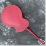 2023 Top Quality Metal Top Double F Top Red Back 6 Strings Dobro Resonator Steel Electric Guitar 