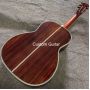 Custom Order: 39 Inch OOO Body Europe Spruce Top Solid Rosewood Back Side 641mm Scale Lengthen 48mm Nut Width Abalone Binding Acoustic Guitar Accept Guitar, Amp etc OEM