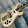Custom 4 Strings Ricken 4003 Style Bass Electric Guitar, Burlwood Color, Accept Bass OEM