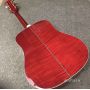 Custom solid spruce top ebony fingerboard bridge flamed maple sides back acoustic guitar