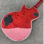 Custom burst color quilte maple top and back LP electric guitar with gold hardware