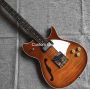 Custom F Hole Hollow Body Rickenbacker Style Electric Guitar and Bass OEM Order Grand Guitar Herringbone Binding