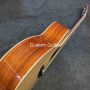 Custom 40 Inch OM Body Spruce Top KOA Back Side Herringbone Binding Electric Guitar 