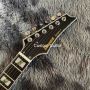 Custom Iban Destroyer Style Special Body Electric Guitar with Abalone Binding in Blue