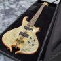 Custom Alembic Mark King Style 5 Omega Cut Bottom Body Electric Bass with Ebony Fingerboard Factory Burst Maple Top Neck Through