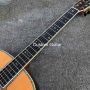 Custom Solid Cedar Top OM Body Ebony Fingerboard Abalone Binding Acoustic Guitar 