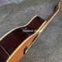 Custom Solid Cedar Top OM Body Ebony Fingerboard Abalone Binding Acoustic Guitar 