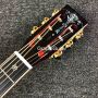 Custom 41 Inch AAAAA All Solid Cocobolo Wood Back Side Dreadnought Body D-28AA Fancy Abalone Sunburst Color Coco Acoustic Electric Guitar