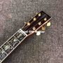 Custom Solid Koa Wood 6 Strings Real Abalone Cutaway Deluxe OM-45 Acoustic Electric Guitar with Ebony Fingerboard, Life Tree Inlay, Customized Logo Accept OEM