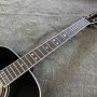 Custom Glossy Black D35 Acoustic Guitar Johnny Cash Model D-35s Dreadnought Grand Guitar Classical D Body Folk Acoustic Guitar