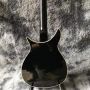 Custom Rickenback 350 Style Herringbone Binding Electric Guitar in Black Color