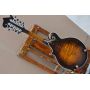 Custom 8 Strings F5 Mandolin with Ebony Fretboard Solid Spruce Solid Flamed Maple F Mandolin