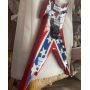 Custom Dean Razorback Dimebag Rebel Electric Guitar in Red Transparent Color