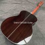 Custom 39 Inch OOO28 Herringbone Binding Acoustic Guitar with Solid Spruce Top
