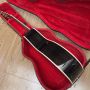 Custom OM45 Yellow Painting Acoustic Guitar with Hardcase Martin Clone
