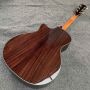 Custom Solid Cedar Wood Abalone Binding Life Tree Inlay Acoustic Guitar with Armrest