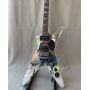 Custom Mirror Crack Veneer Dime Washburn Signature ML Shaped Electric Guitar