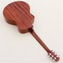 Custom Full Solid Sapele Wood 41 Inch Guitar Sharp Angel High Gloss Folk Guitar with Armrest