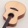 Custom Full Solid Sapele Wood 41 Inch Guitar Sharp Angel High Gloss Folk Guitar with Armrest