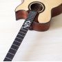 Custom solid spruce wood / Sapele wood Chrome Diecast high gloss acoustic guitar in natural