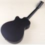 Custom 12 Strings Cutaway Acoustic Electric Guitar Full Sapele Body Matte Folk Guitar