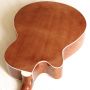 Custom 4 String 43 Inch Acoustic Electric Bass Guitar Cutaway Body 21 Frets High Gloss with Pickup and Trussrod