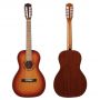 Custom 7 Strings 39 Inch High Gloss Folk Guitar Full Size Bone Nut & Bridge Acoustic Guitar in Sunburst Color 