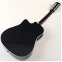 Custom OEM Guitar 12 Strings Acoustic Electric Guitar Cutaway or Round Body 41 Inch Full Sapele Body High Glossy Folk Guitar With Pickup Natural Black Color