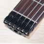 Custom 6 Strings 30 Inch Ash Body Tree Burl Top Headless Electric Guitar 
