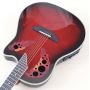 OEM Guitar Popular Model Spruce Wood Acoustic Electric Guitar 6 Strings Ovation Style 41 Inch Cutaway Design Folk Guitar