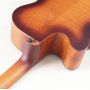Custom Fretless 4 Strings 43 Inch Jumbo Acoustic Bass Guitar F Hole Full Flamed OAK Bass Guitar with EQ Electric Acoustic Gutiar