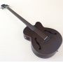 Custom Fretless 4 Strings 43 Inch Jumbo Acoustic Bass Guitar F Hole Full Flamed OAK Bass Guitar with EQ Electric Acoustic Gutiar