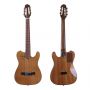Thin Body Silent Classic Guitar 39 Inch High Grade 22 Frets Solid Wood Red Cedar Top Okoume Wood Back and Side Classic Acoustic Guitar