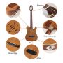 Thin Body Silent Classic Guitar 39 Inch High Grade 22 Frets Solid Wood Red Cedar Top Okoume Wood Back and Side Classic Acoustic Guitar