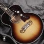 Custom Flamed Maple Back Side SJ200AA Acoustic Guitar Parlor 38 Inch Sunset All Solid Folk Classic Acoustic Guitar