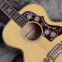 Custom Solid Wood 38 Inch Folk Acoustic Electric Guitar OEM Grand Guitar