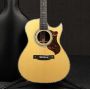 Custom Solid Cocobolo Rosewood Cutaway Acoustic Guitar 42-Style Abalone Inlay High Polished OX Bone 