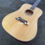 Custom Dreadnought Dove Acoustic Guitar Mahogany Back Side