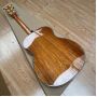 Custom 40 Inch OM Solid KOA Wood Back Side Real Abalone Acoustic Guitar with Ebony Fingerboard 